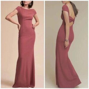 NWT Anthropologie BHLDN Katie May Madison Maxi Dress Pink Wedding Size 8